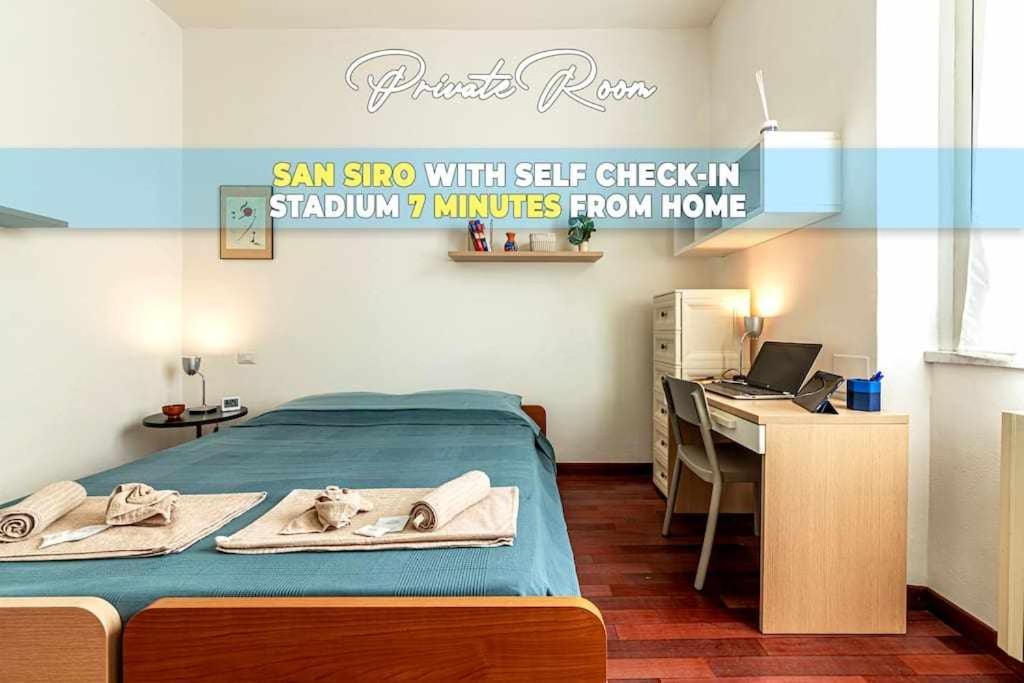 San Siro A 7 Minuti Stanza Top Con Zone Comuni Milano Eksteriør bilde